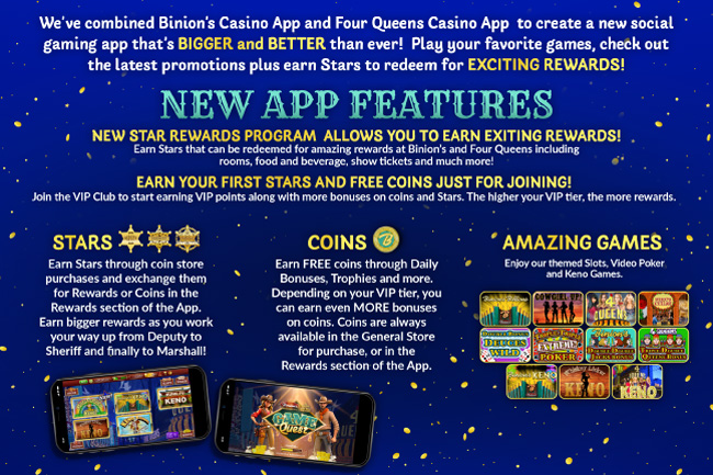 Four Queens Gaming App Features